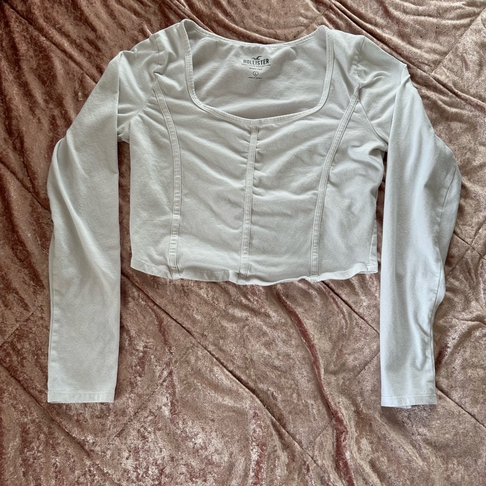 Hollister Corset Baby Tee Long Sleeve